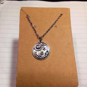 Moon and Sun with Stars Necklace
